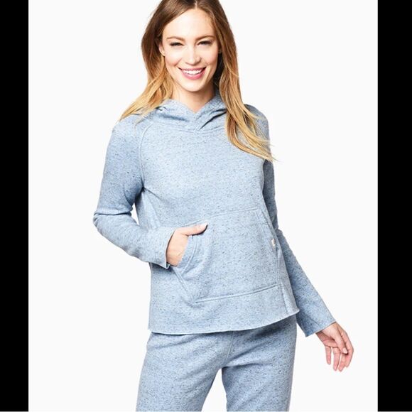 UGG Pilar Heathered Blue Hoodie - Navy Blue - Picture 1 of 7